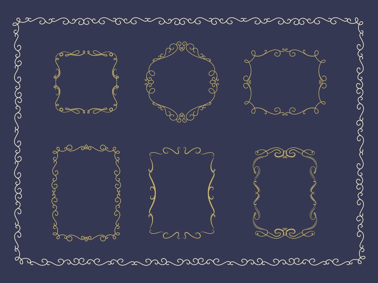decorative frame Elegant element for design template vector