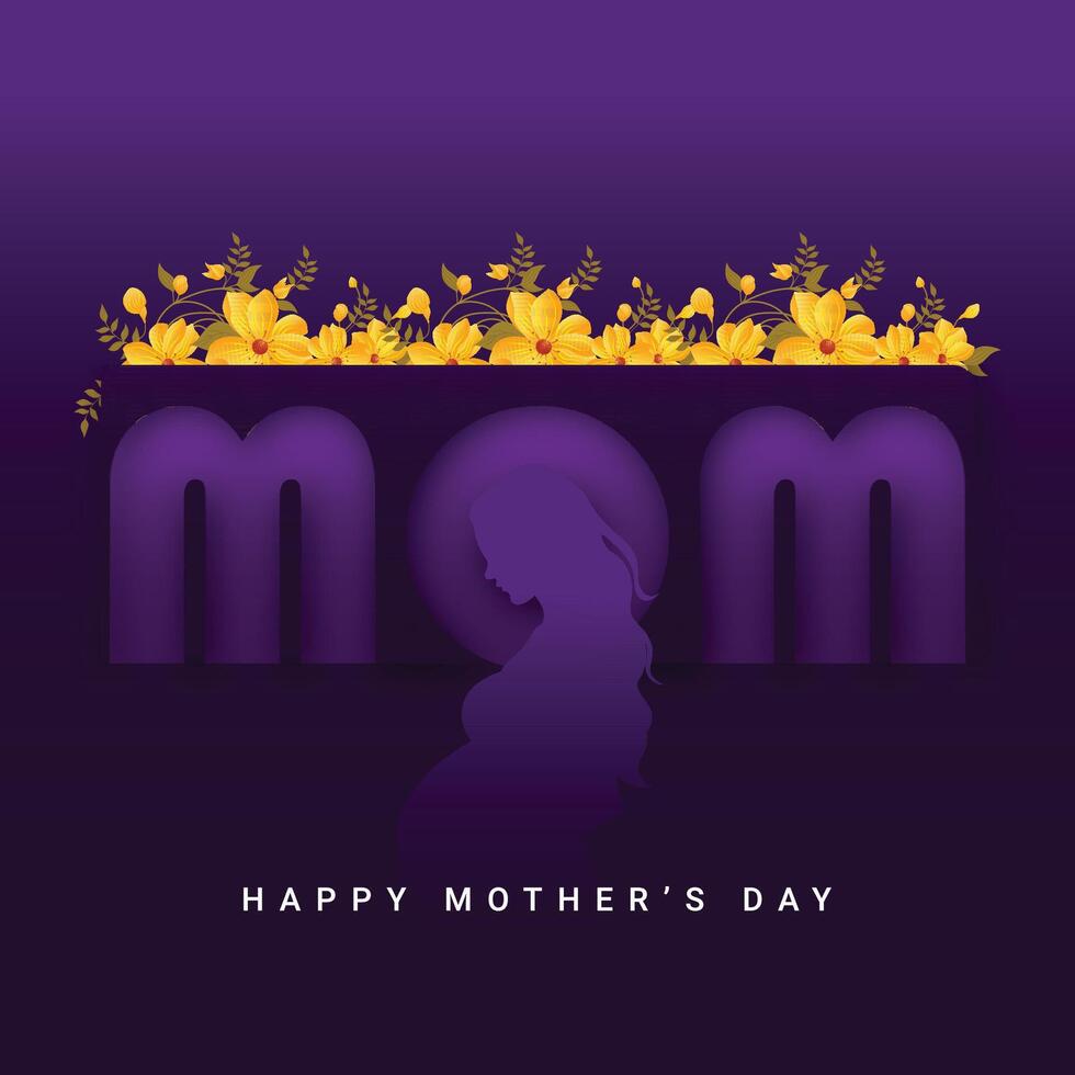 Happy Mothers Day a greeting vector