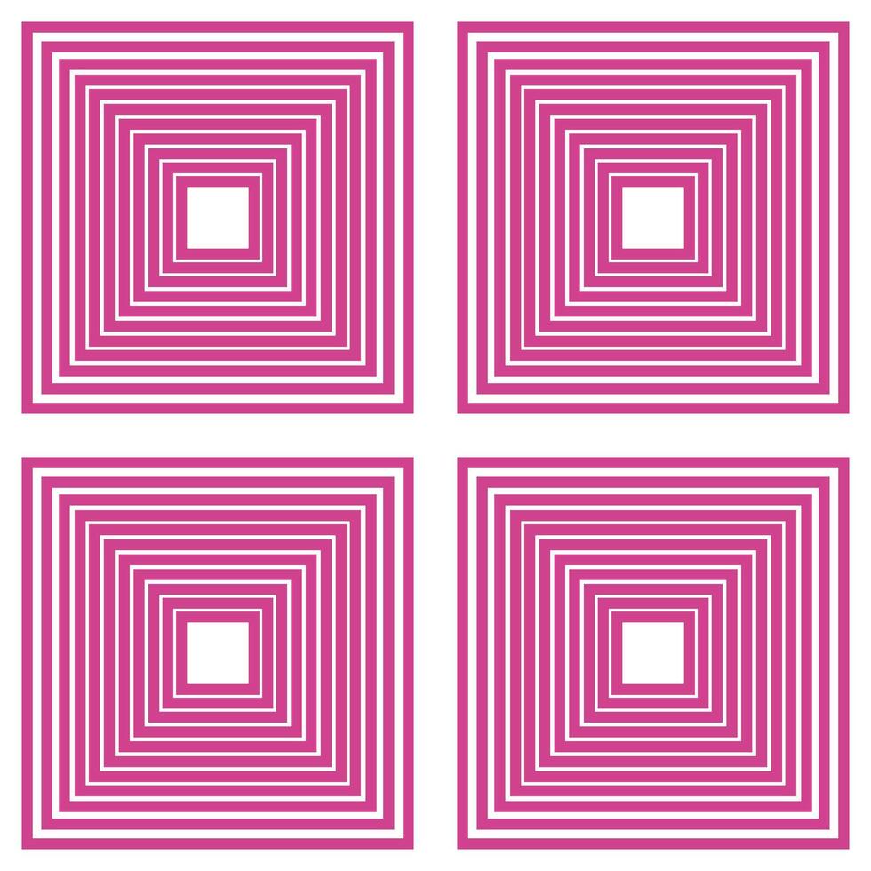 Four square squares with a white background vector
