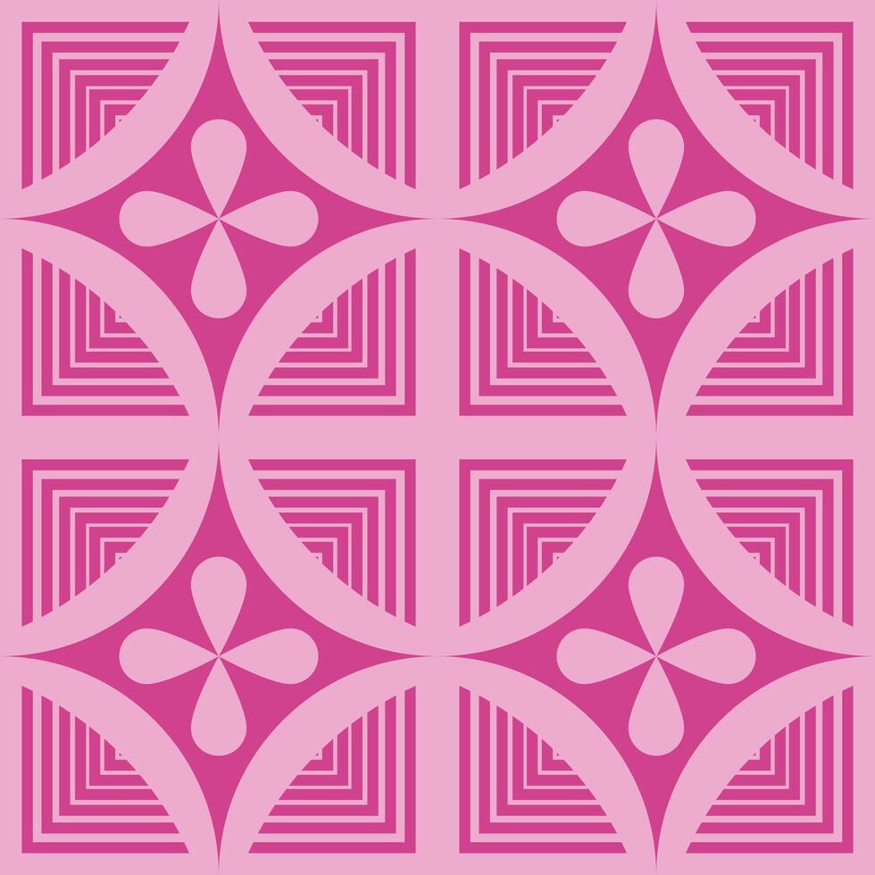 A pink background with a square pattern vector