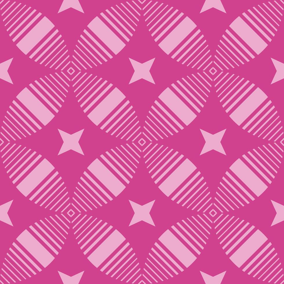 A pink and white pattern with stars and stripes vector