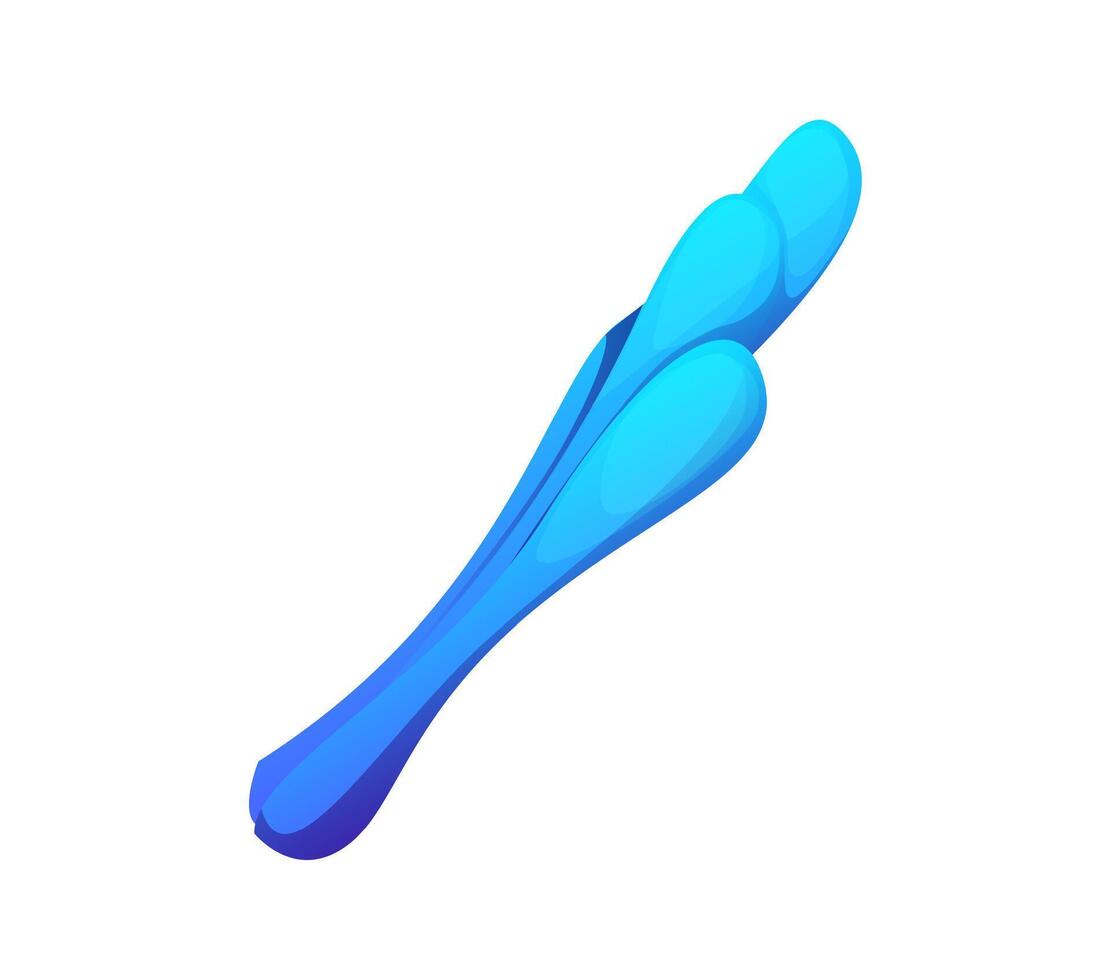 Cartoon underwater font seaweed punctuation slash vector