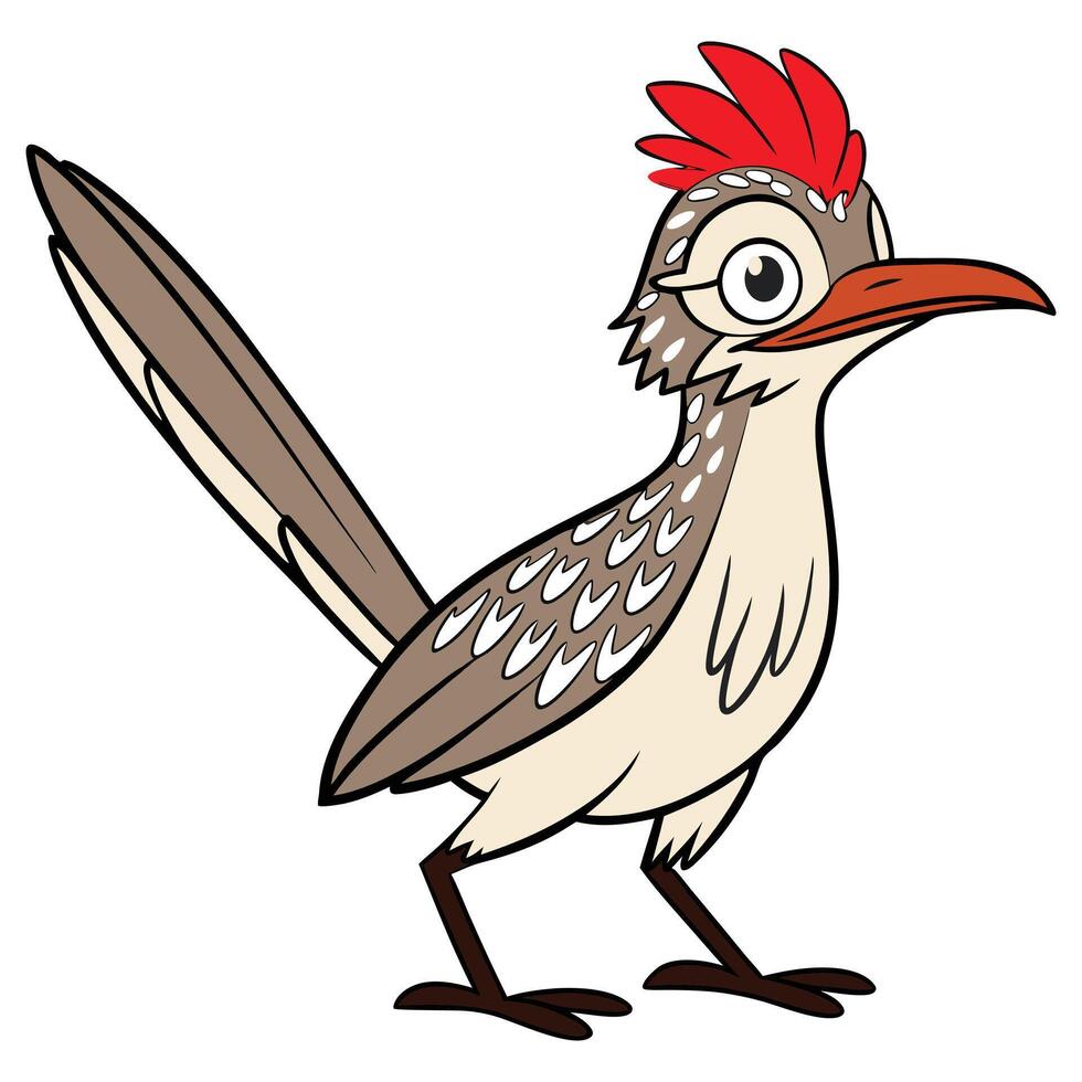 Roadrunner Cartoon Character vector