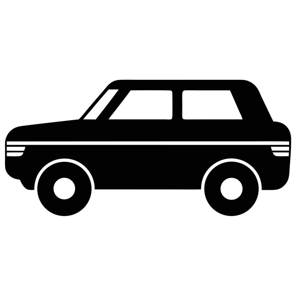 Basic Car Icon for Transport vector