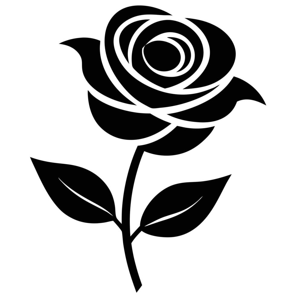 Simple Jasmine Icon with Petals vector