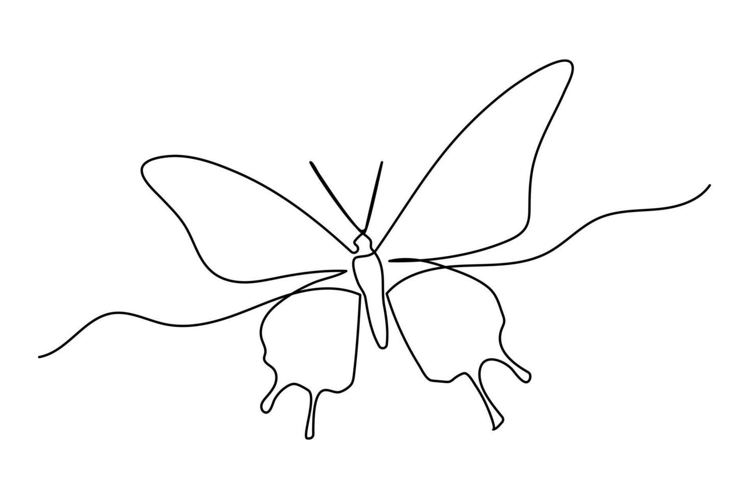 This butterfly art tells a story of transformation through simplicity. vector