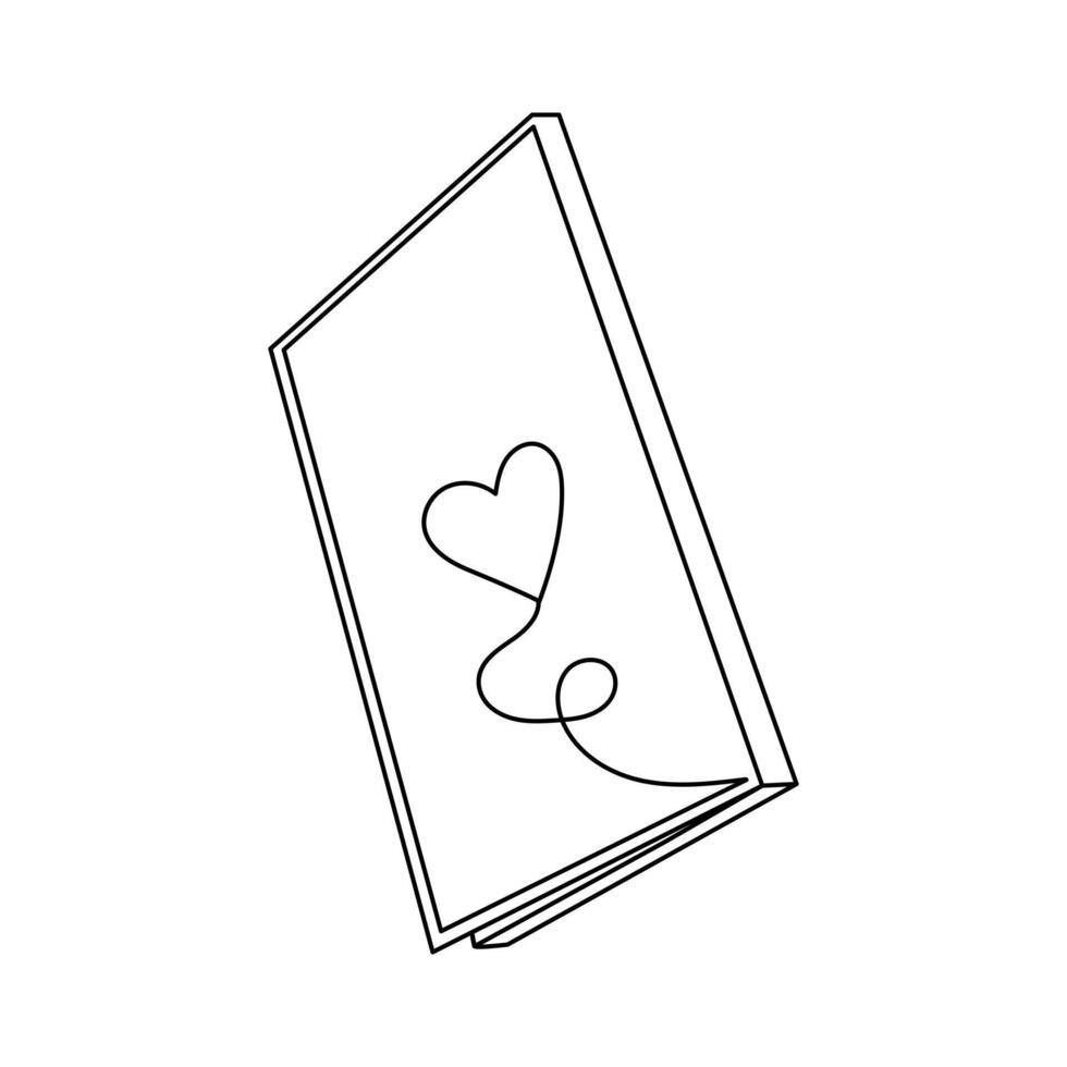 Book single-line art captures the essence of knowledge in a minimalistic form. vector