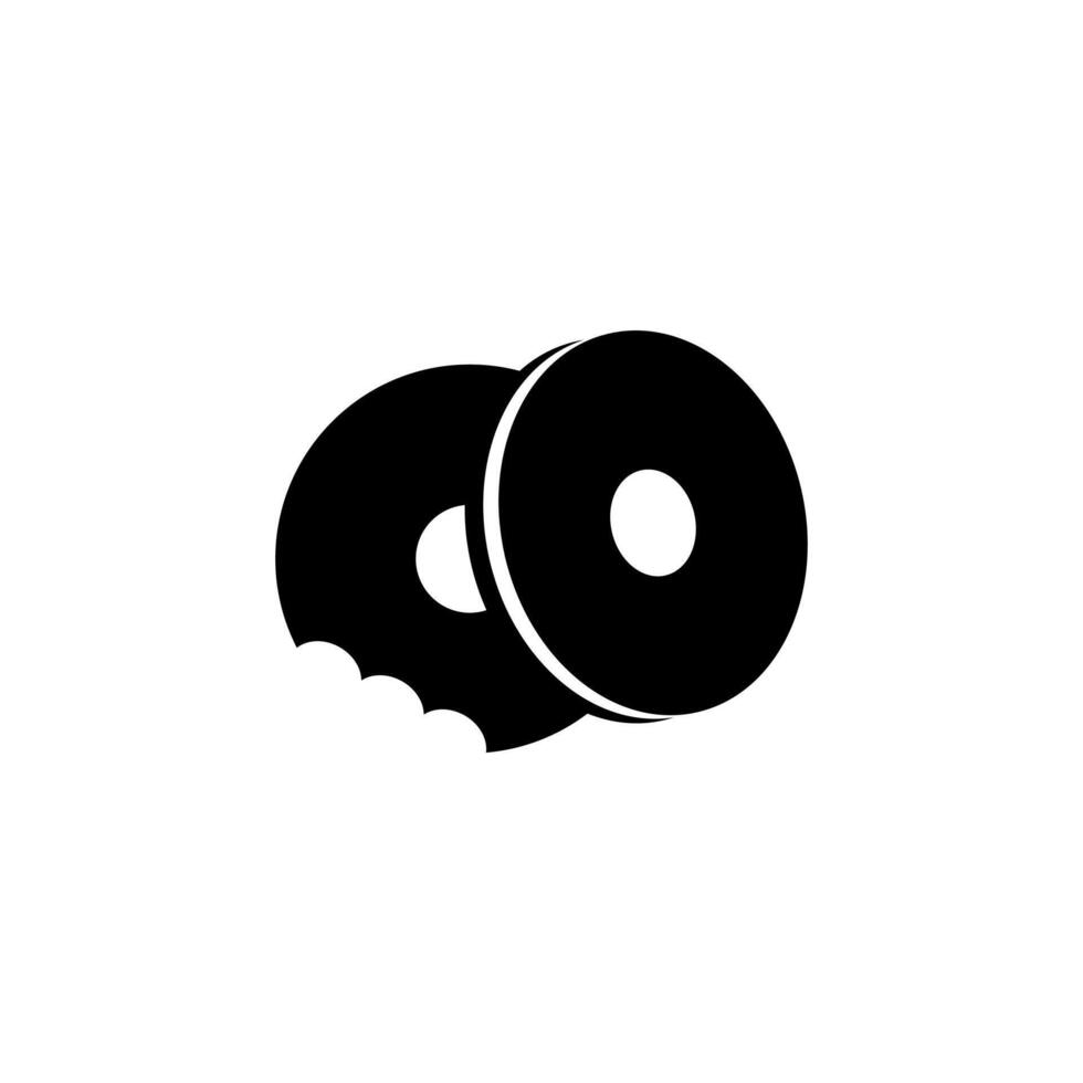 Biscuit snak icon vector