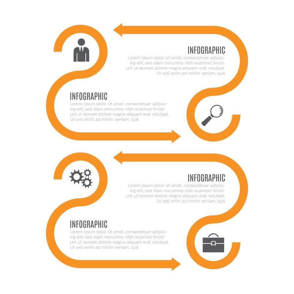 Modern business infographic presentation chart list template design vector