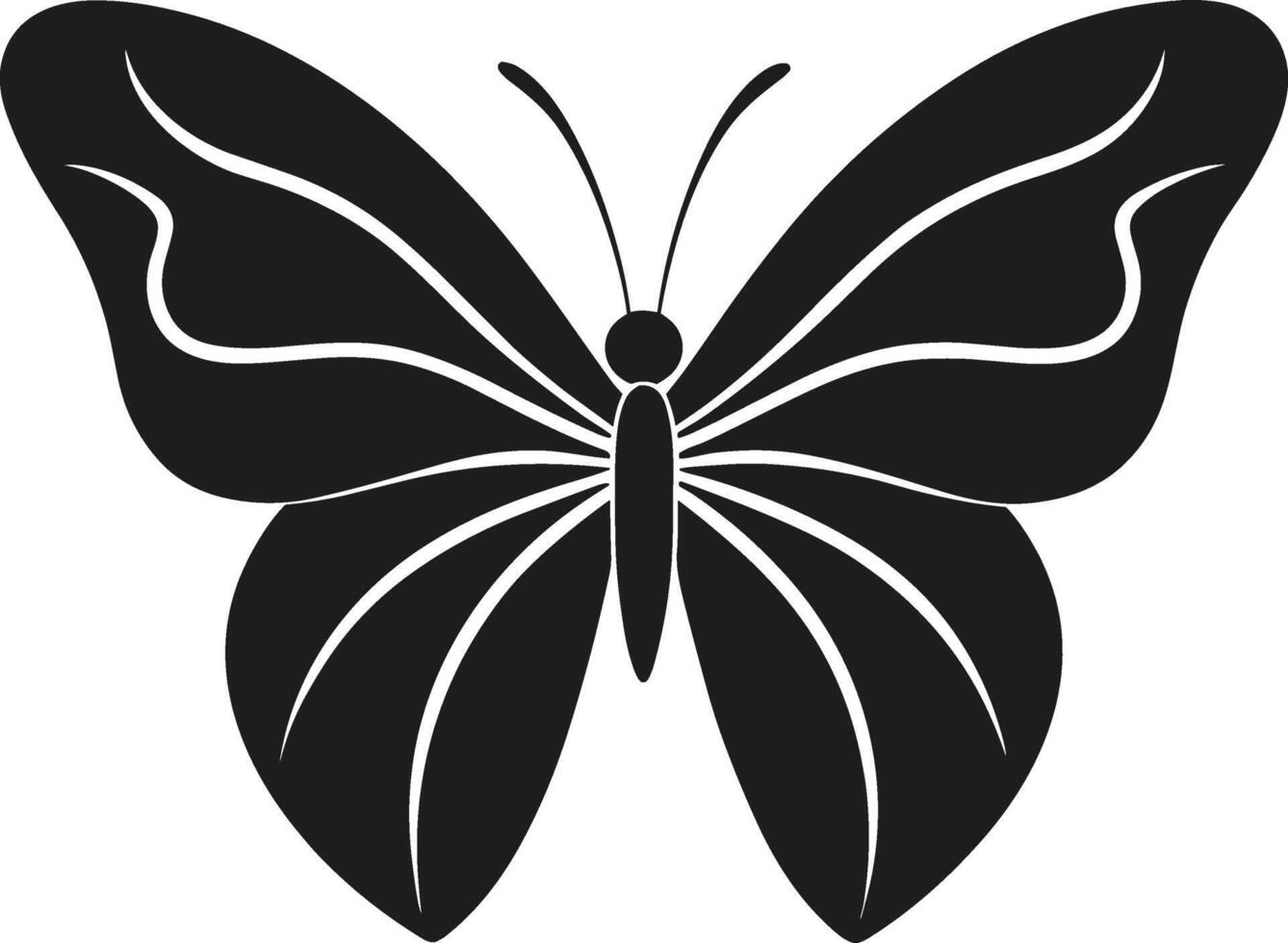 Elegant Butterfly Silhouette - Artistic Design for Mother's Day vector