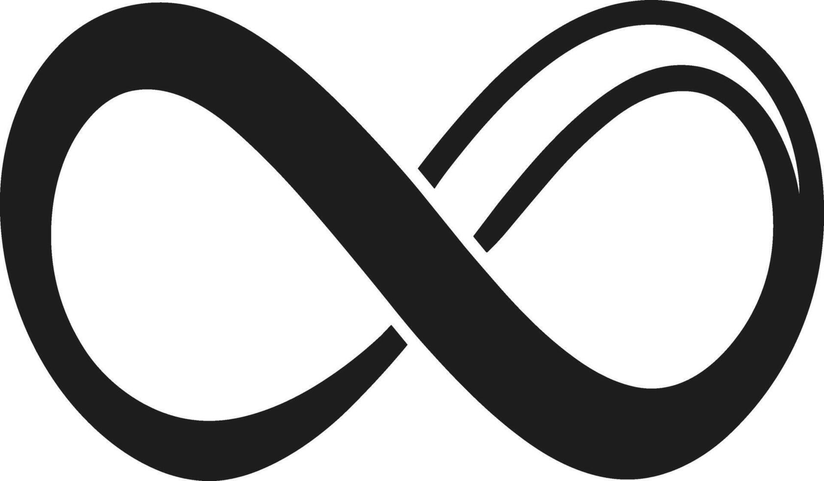 Stylish Infinity Symbol - Timeless and Elegant Illustration vector