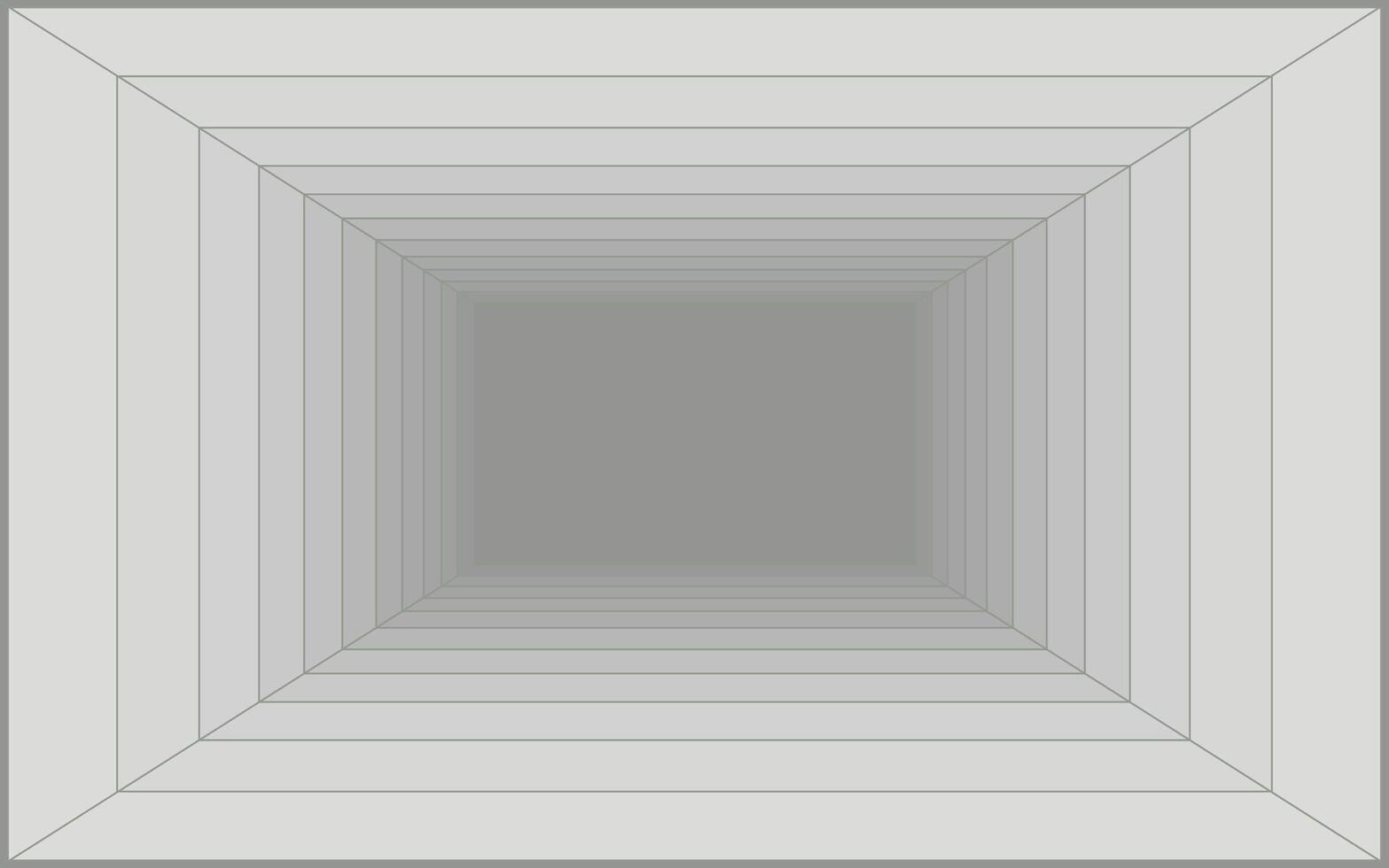 Futuristic perspective grid box. Abstract wireframe with white grid line on white background. Virtual reality landscape in 80s 90s digital style. vector