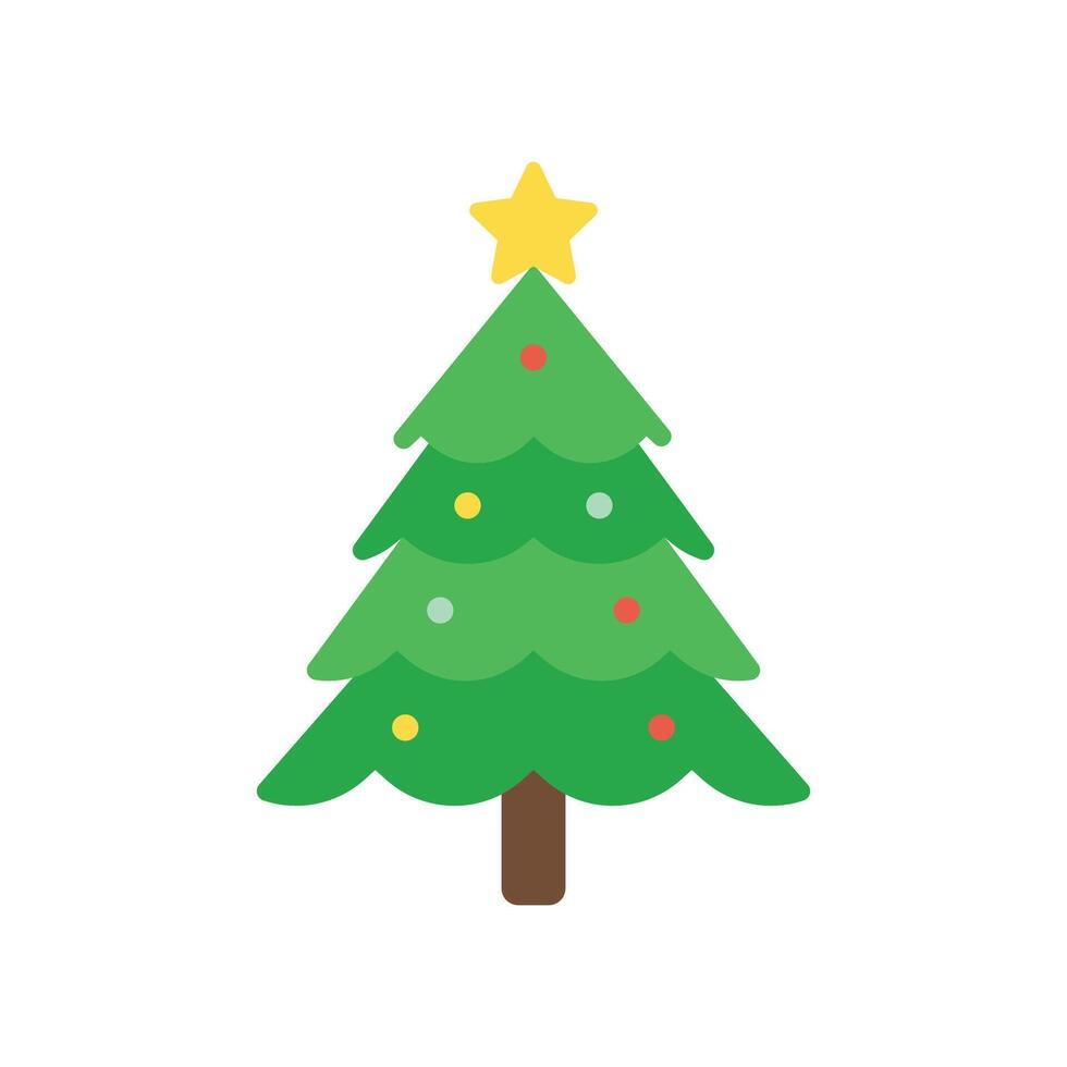 Christmas tree on a white background vector