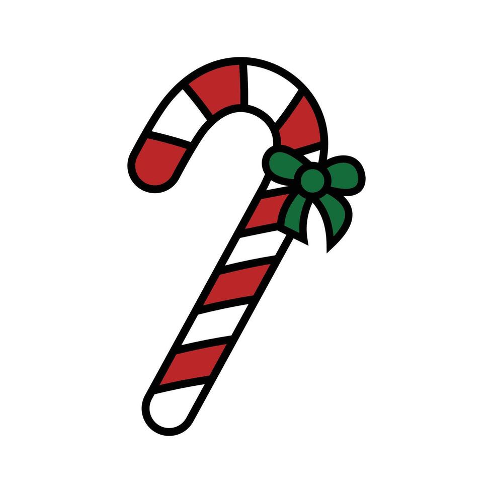 Christmas candy cane icon design vector