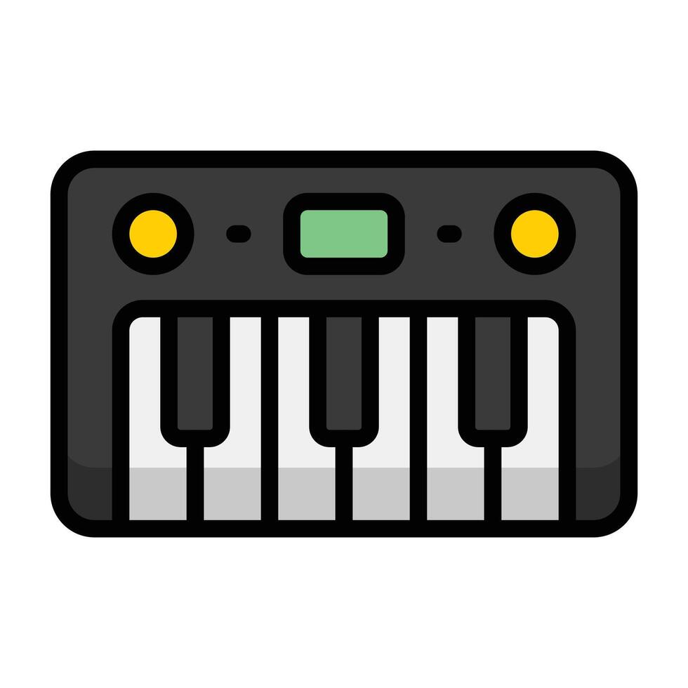 Simple Keyboard colorful icon. The icon can be used for websites, print templates, presentation templates, illustrations, etc vector