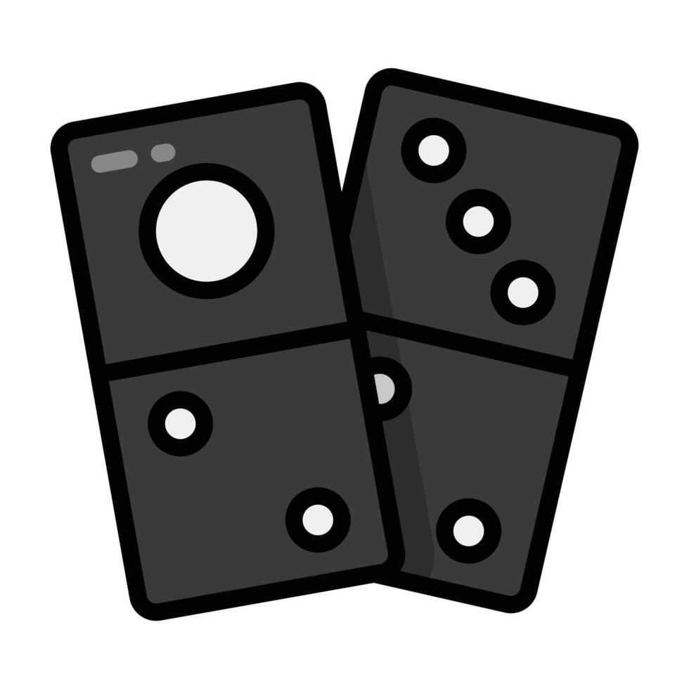 Simple Domino colorful icon. The icon can be used for websites, print templates, presentation templates, illustrations, etc vector