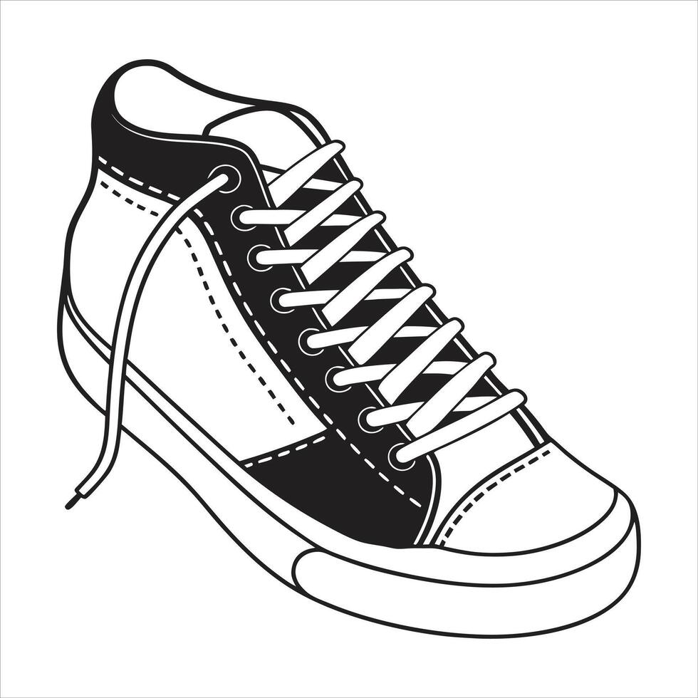 Shoe design art illustration vector