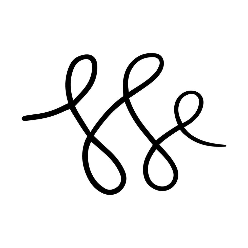 Hand draw elements icon. Hand drawn ribbon illustration sign. Scribble symbol or logo design. vector