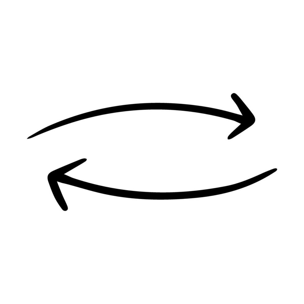 Arrow hand drawn icon design. Hand drawn arrow illustration sign. Hand drawn sketch elements. vector