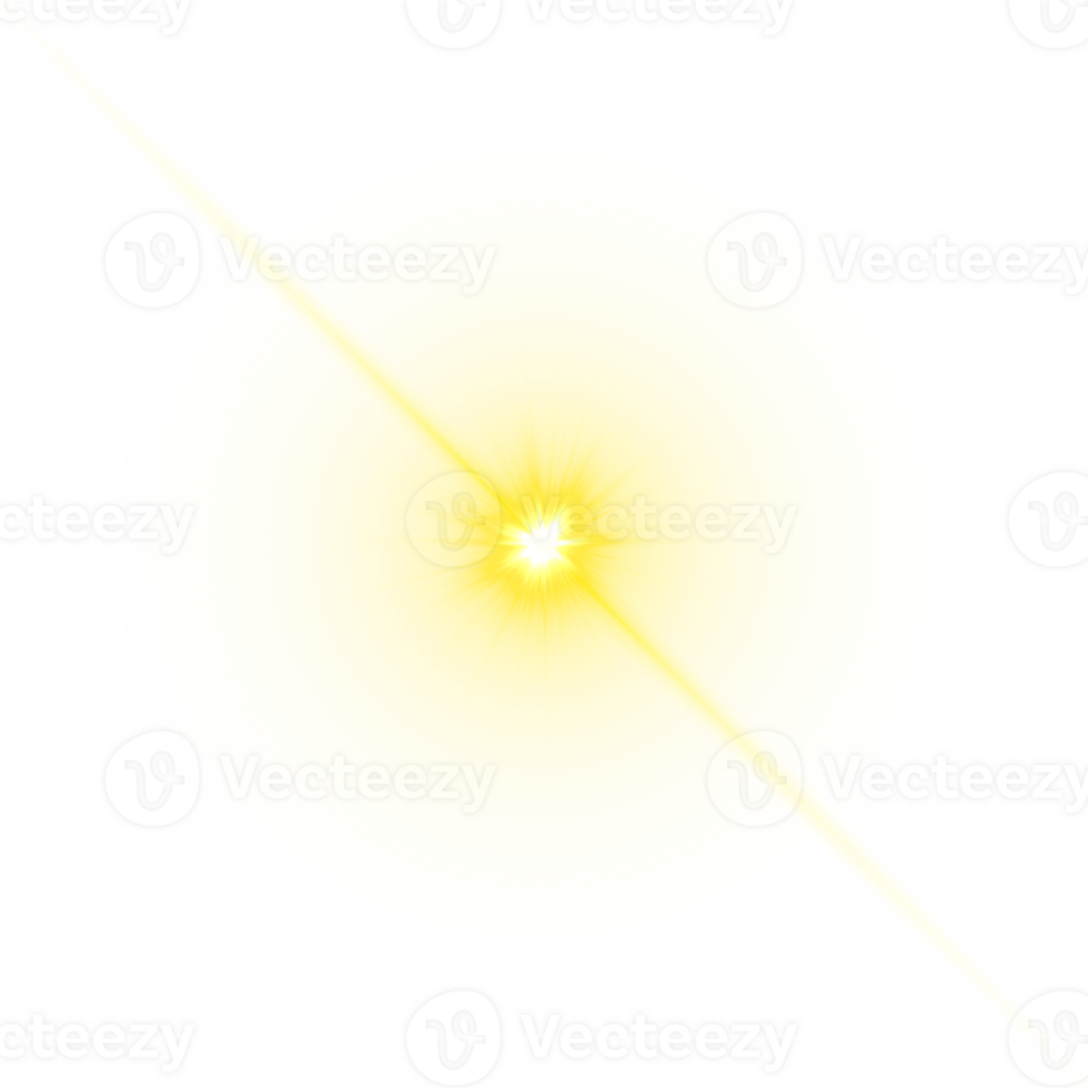 Yellow Lens Flare png