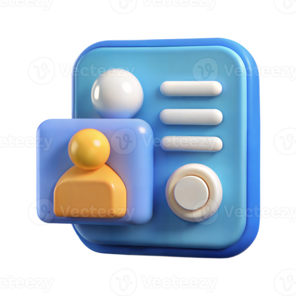 A stylized rendition of a profile icon with rounded shapes and soft colors png