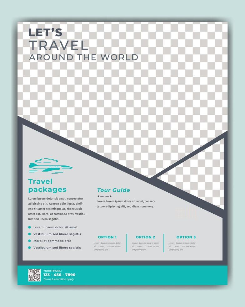 Discover Hidden Gems and Epic Adventures Worldwide. Social media flyer. vector