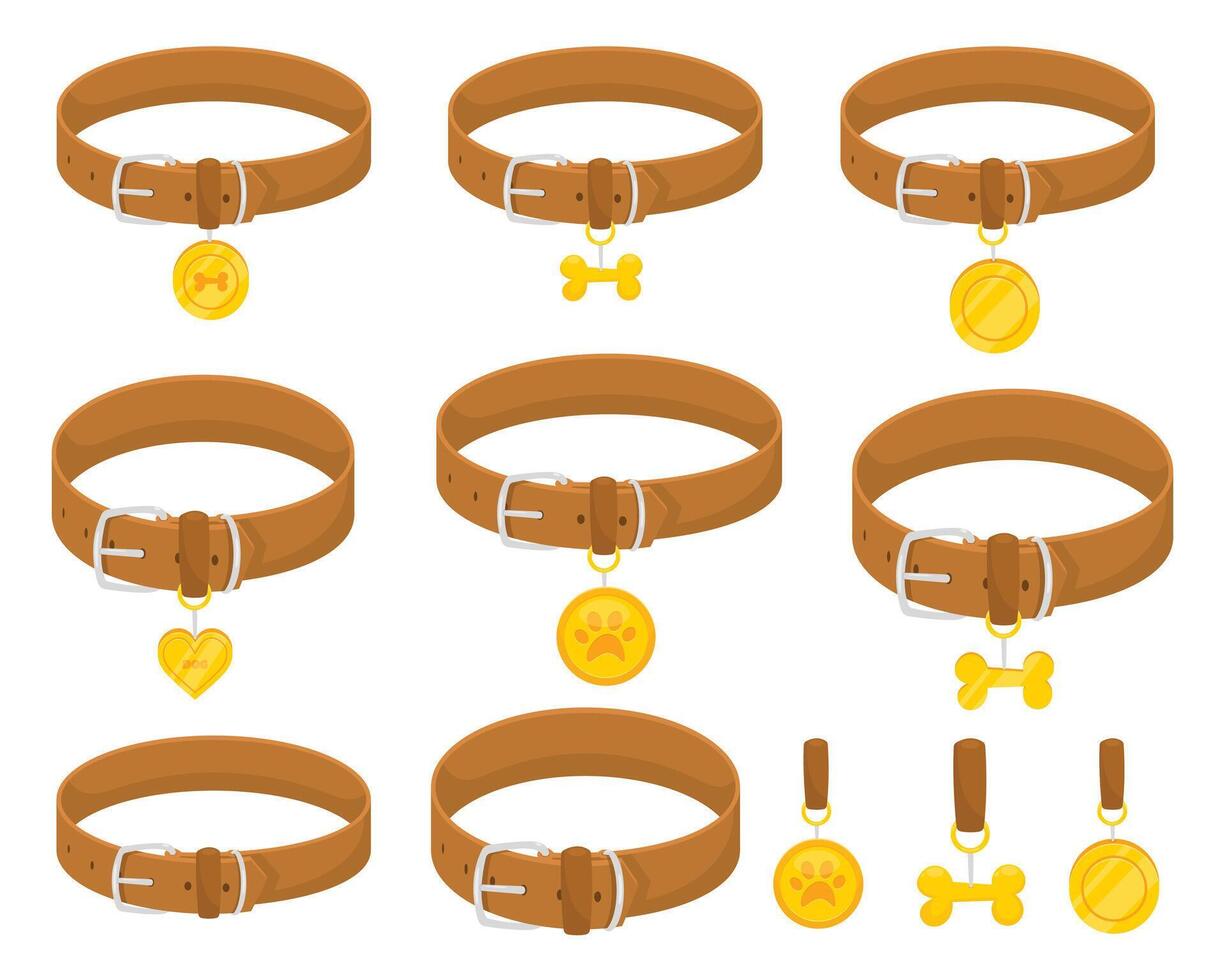 Dog collar clipart design illustration vector