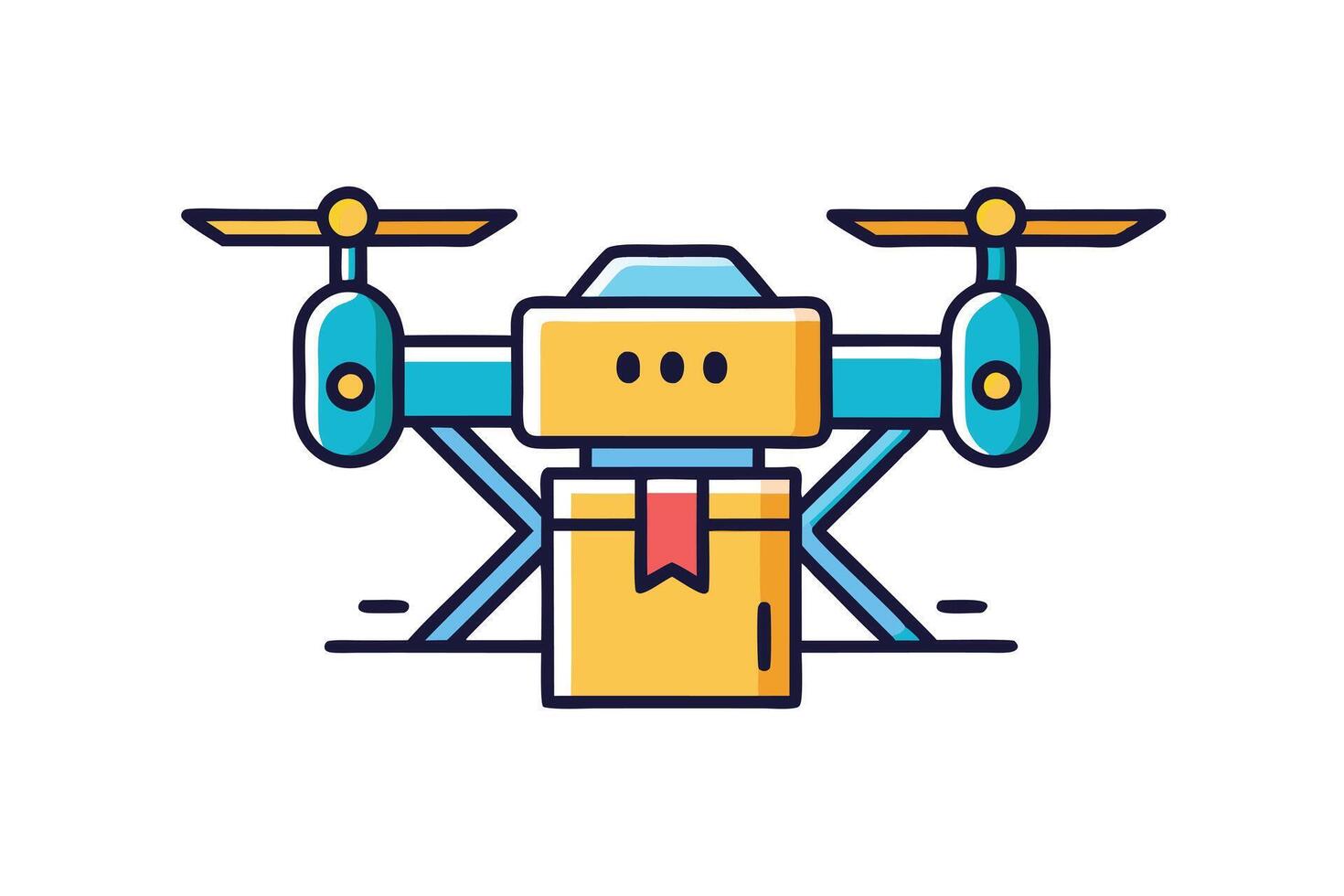 Drone Delivery Service Icon vector