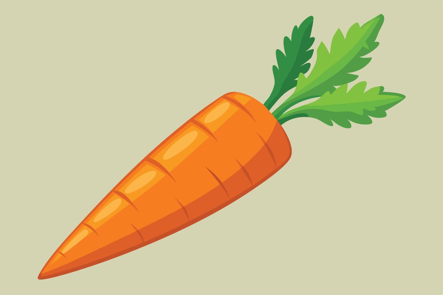 A cartoon Carrot Illustration vector