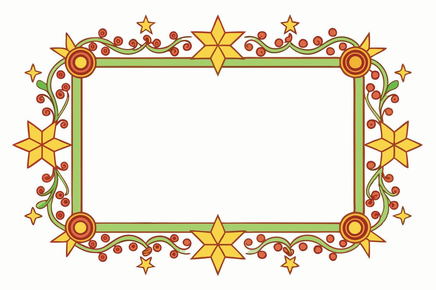 Decorative Border Design for Documents vector