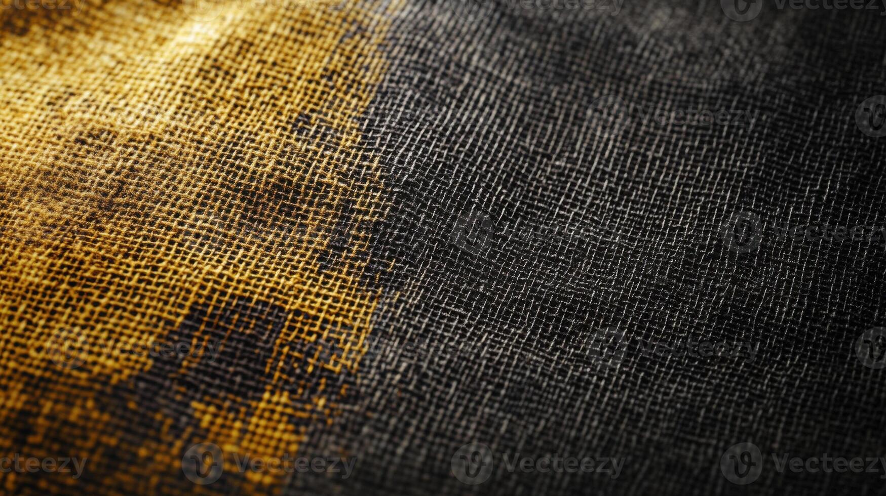 Burlap texture featuring a vibrant gradient transitioning from dark hues to warm tones photo