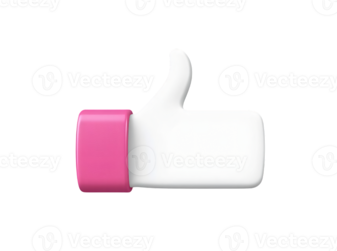 thumb up like symbol 3d sign. png