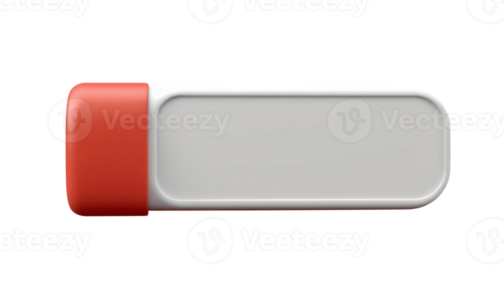 red button with a empty grey frame type 3d object. png