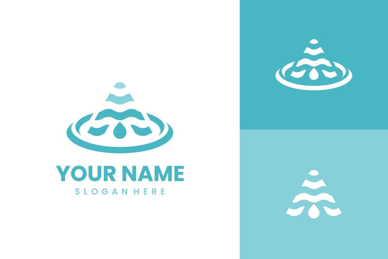 A Water Logo Design Concept vector