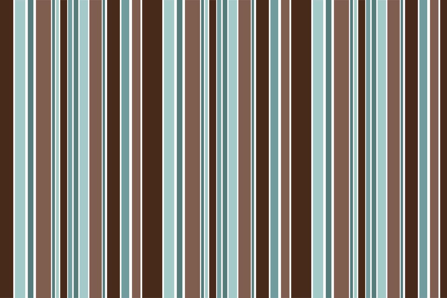Seamless pattern with vertical stripes in turquoise and chocolate tones. vector