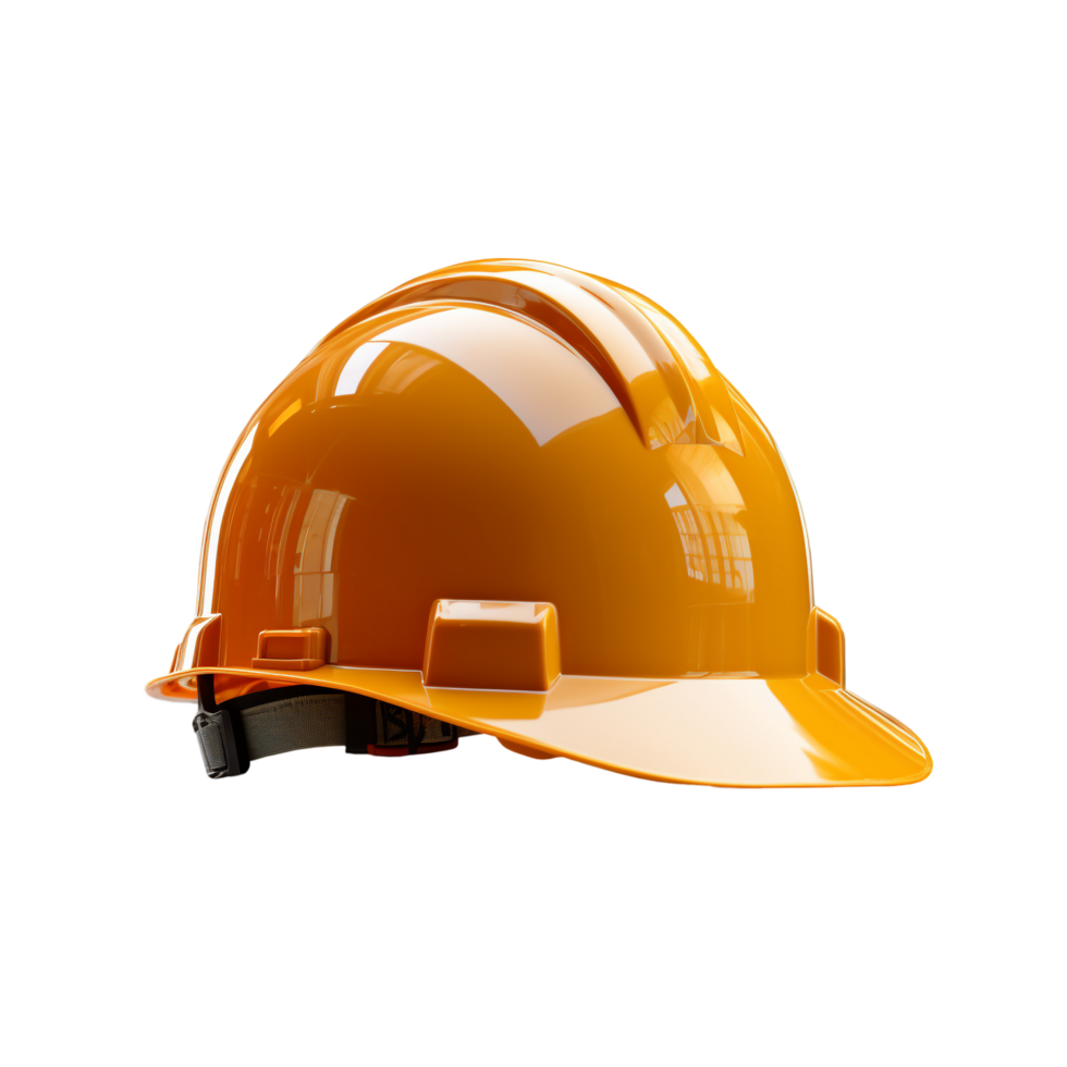 orange safety helmet for construction site worker. Labour day, May day png