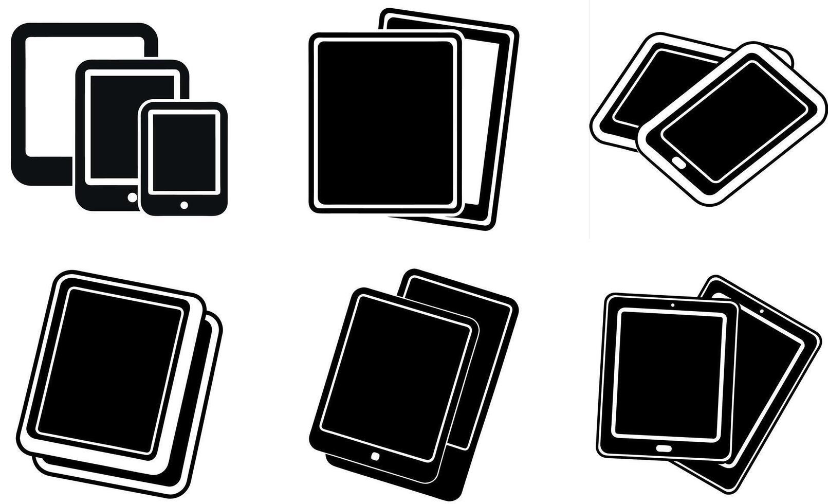 Various sizes of mobile devices vector