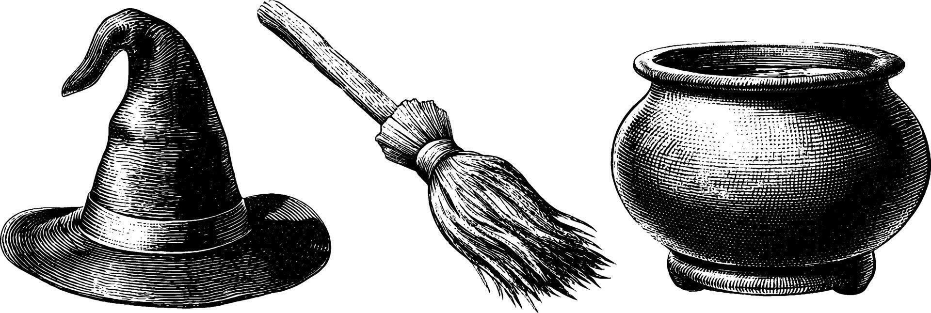 Elegant engraved illustration of wheat stalk and freshly baked bread for culinary design. vector