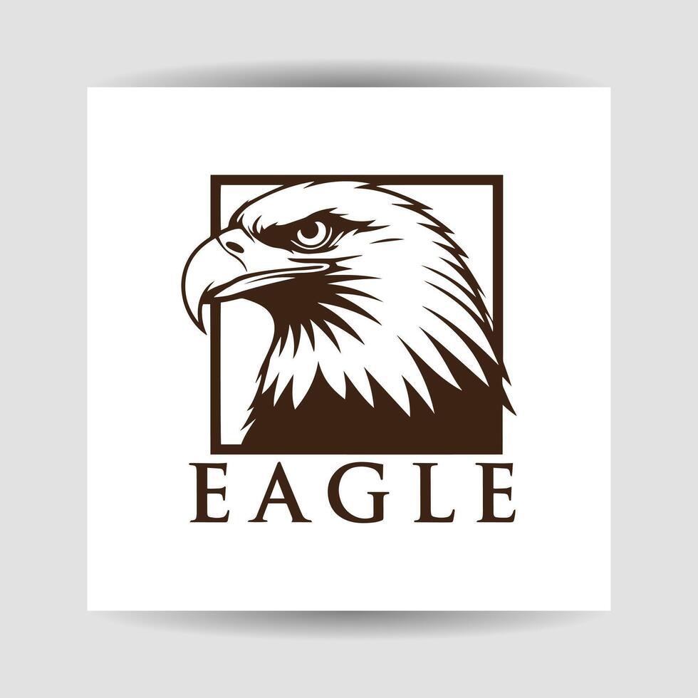 Eagle logo design template, illustration vector
