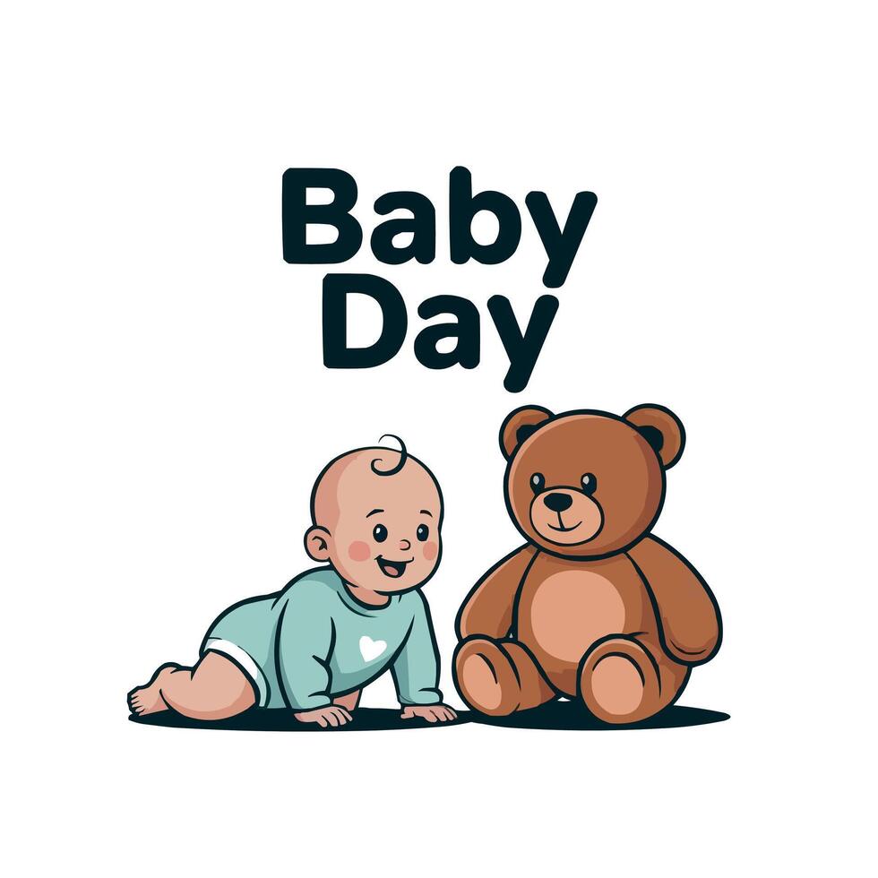 baby day artwork illustration vector