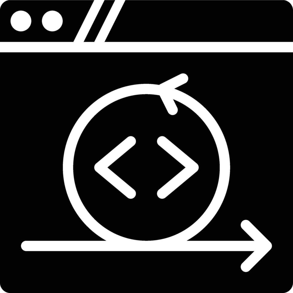 Agile, Iterative, Iteration Glyph Solid Icon vector