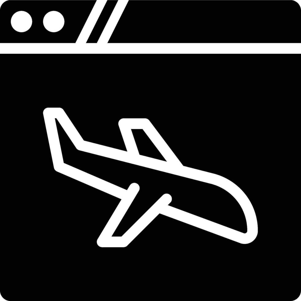 Landing Page, Web, Website Glyph Solid Icon vector