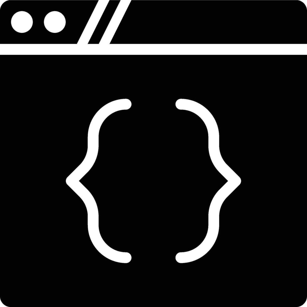 css, web diseño, web desarrollo glifo sólido icono vector