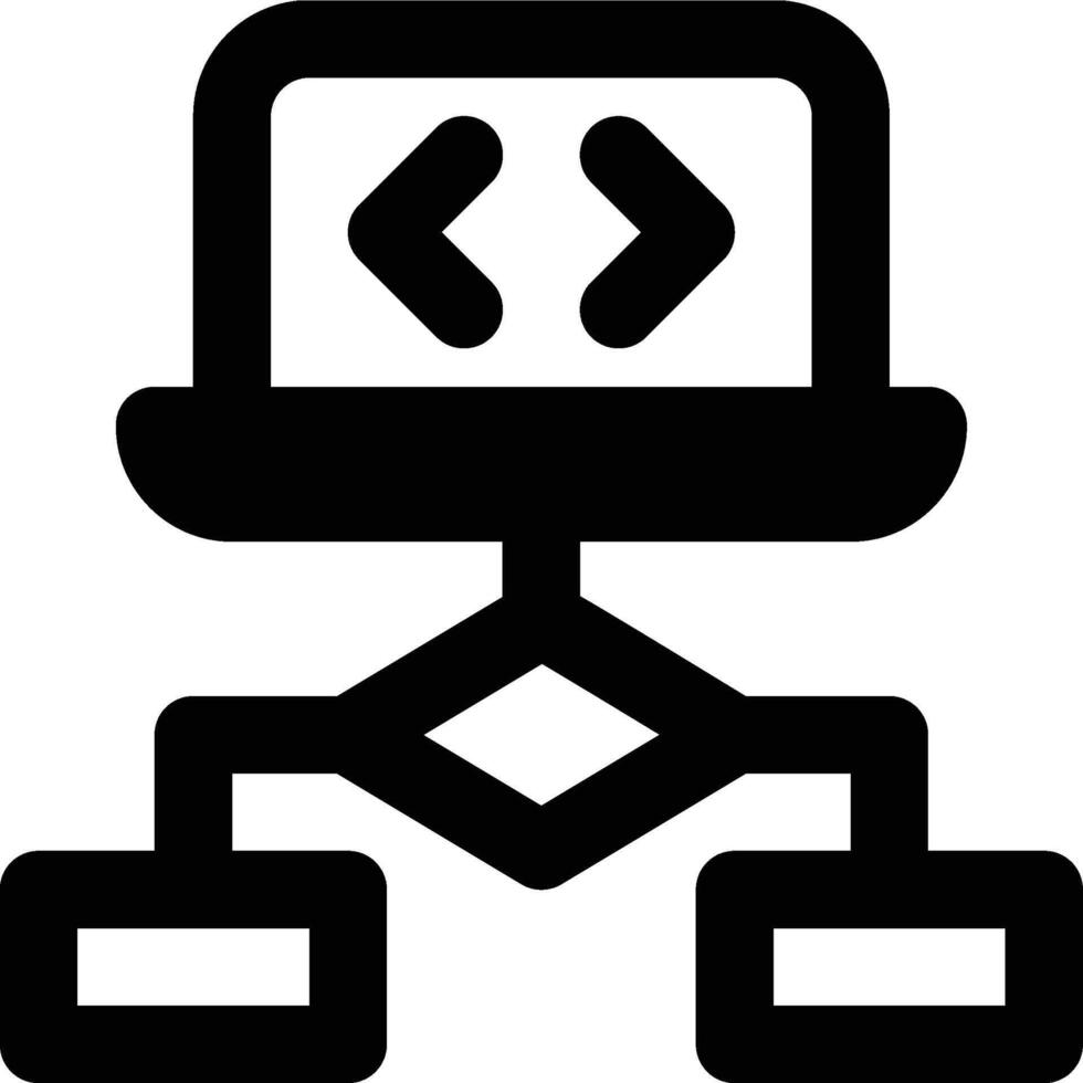 Algorithm, Programming, Coding Outline Icon vector
