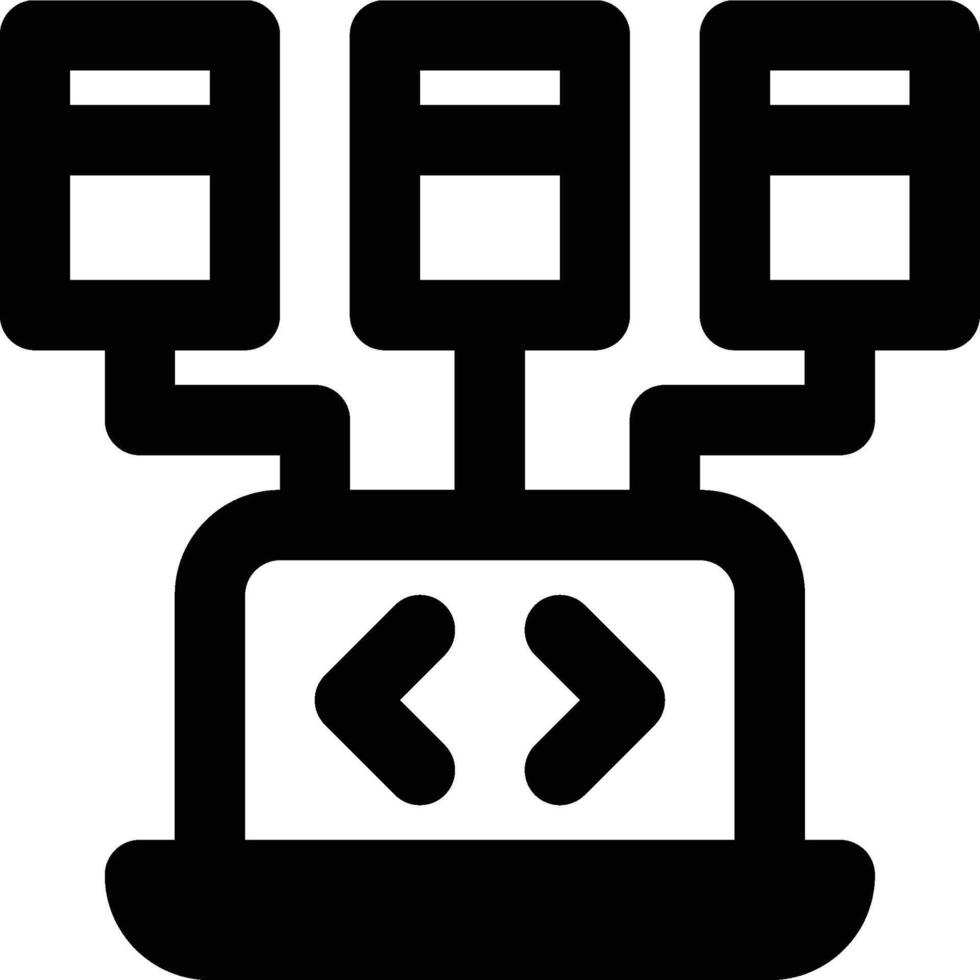 Object Oriented Programming Outline Icon vector