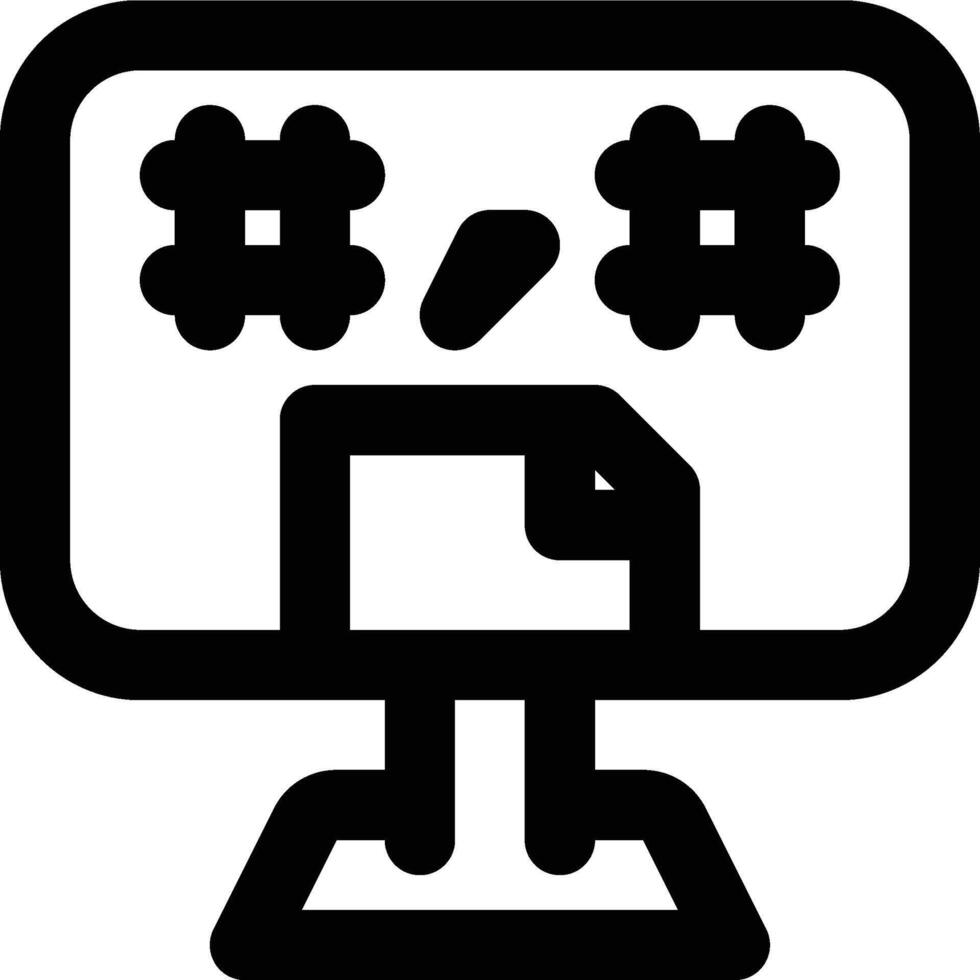 Decimal, Double, Floating Outline Icon vector