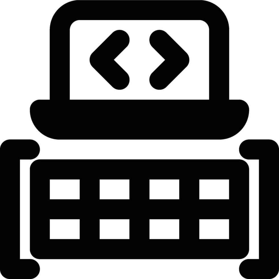 2d Array, Two Dimensional, Array Outline Icon vector
