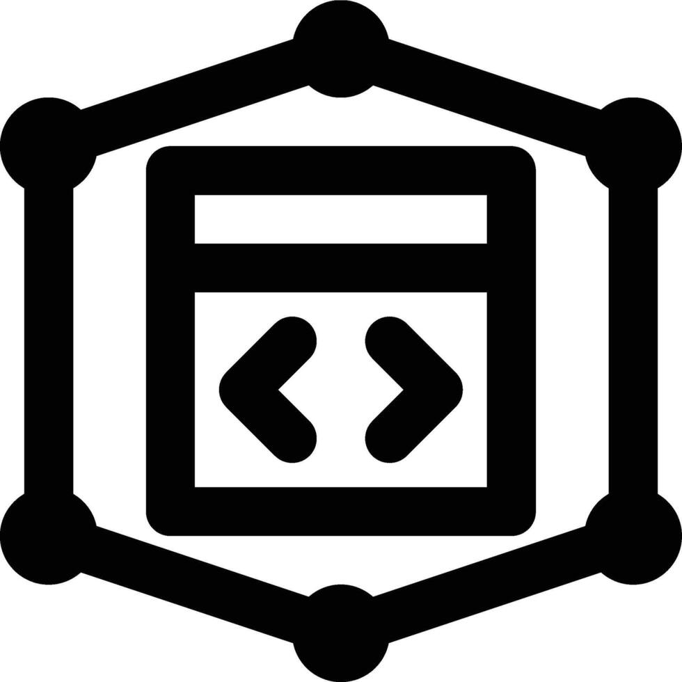 Framework, Programming Framework, Programming Outline Icon vector