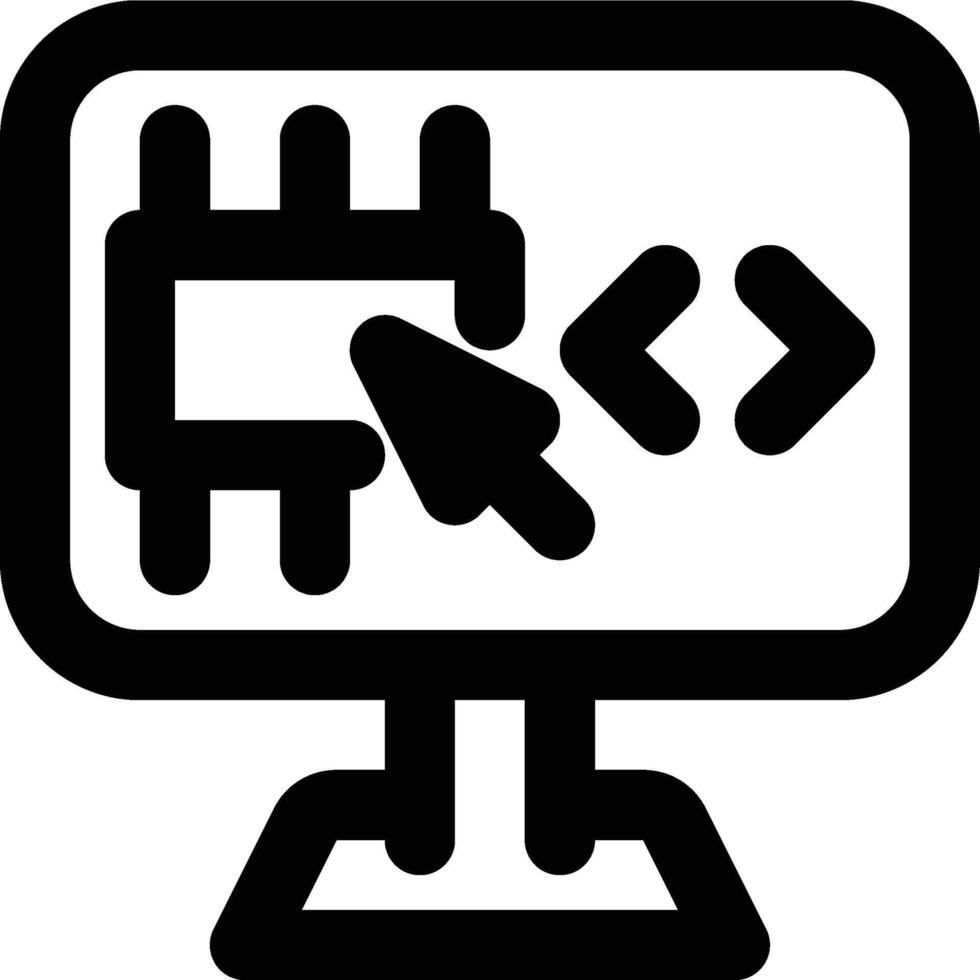 Pointer, Variable, Address Outline Icon vector