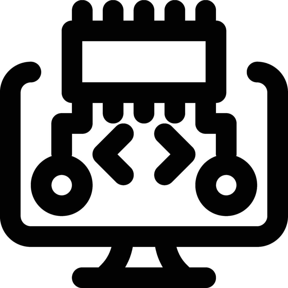 Memory Allocation, Ram, Memory Outline Icon vector